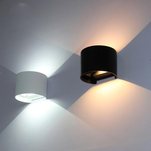 Nieuwe instelbare hoek Item Waterdichte led-wandlamp 6W 12W voor thuis buiten