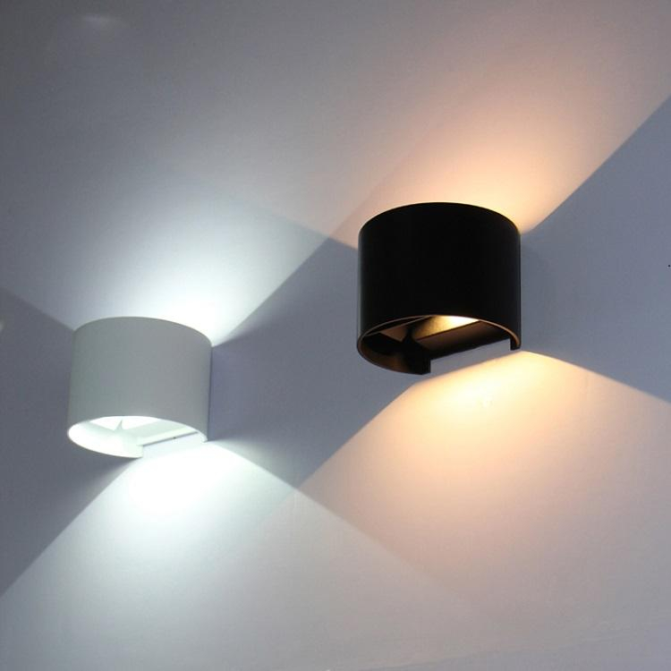 Nieuwe instelbare hoek Item Waterdichte led-wandlamp 6W 12W voor thuis buiten