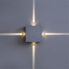 Goede kwaliteit zilveren vierkante led muur lmap loft blaker lamp Fabrieksprijs moderne binnenverlichting