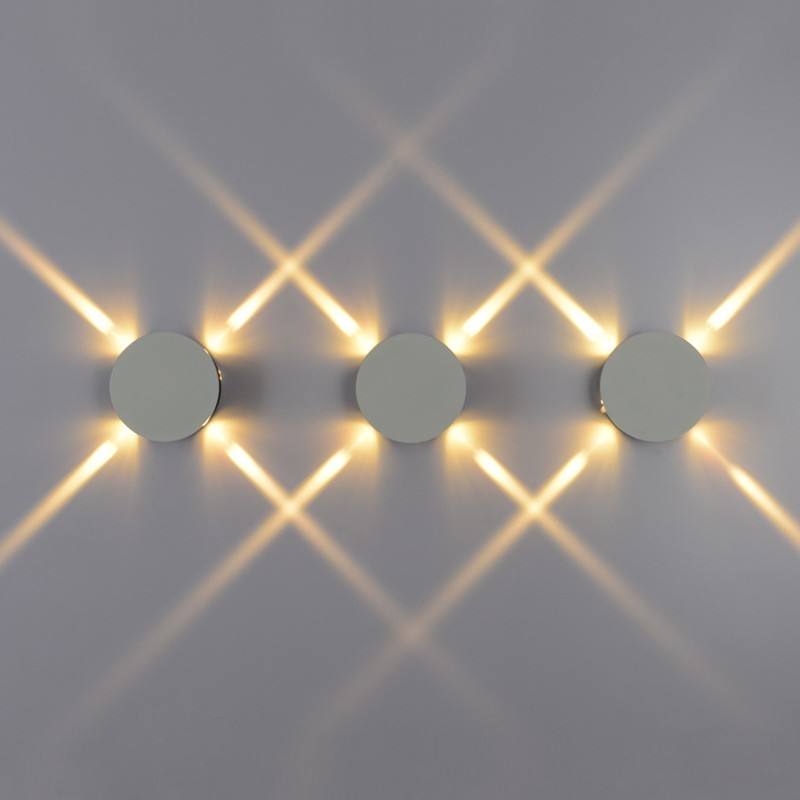 Wandgemonteerde ronde fancy industriële decoratie led wandkandelaar binnen voor woonkamer met aluminium materiaal
