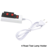1.5m Draad 2/4-pins Armatuur Wit EU Plug Tester LED Lamp Adapter Schakelaar Hoge Kwaliteit voor Led driver Chip Lamp Light Strip