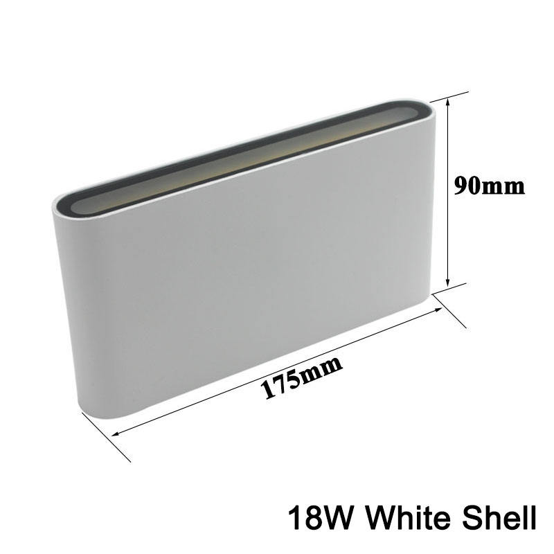 Moderne eenvoudige waterdichte buitenwandlamp LED-binnenplaatslampen poortlamp terras balkon tuin wandlamp