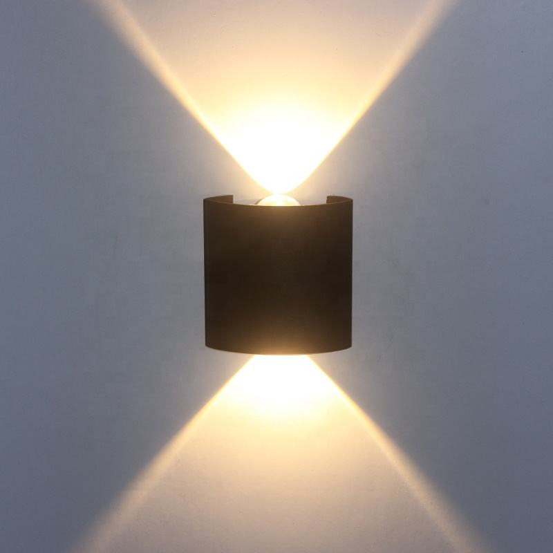 Buiten Verstelbare Up Down Step Gang Cube Cilinder Tuin Hotel Waterdichte Cob Led Wandlampen 220V Verlichting Up En Down