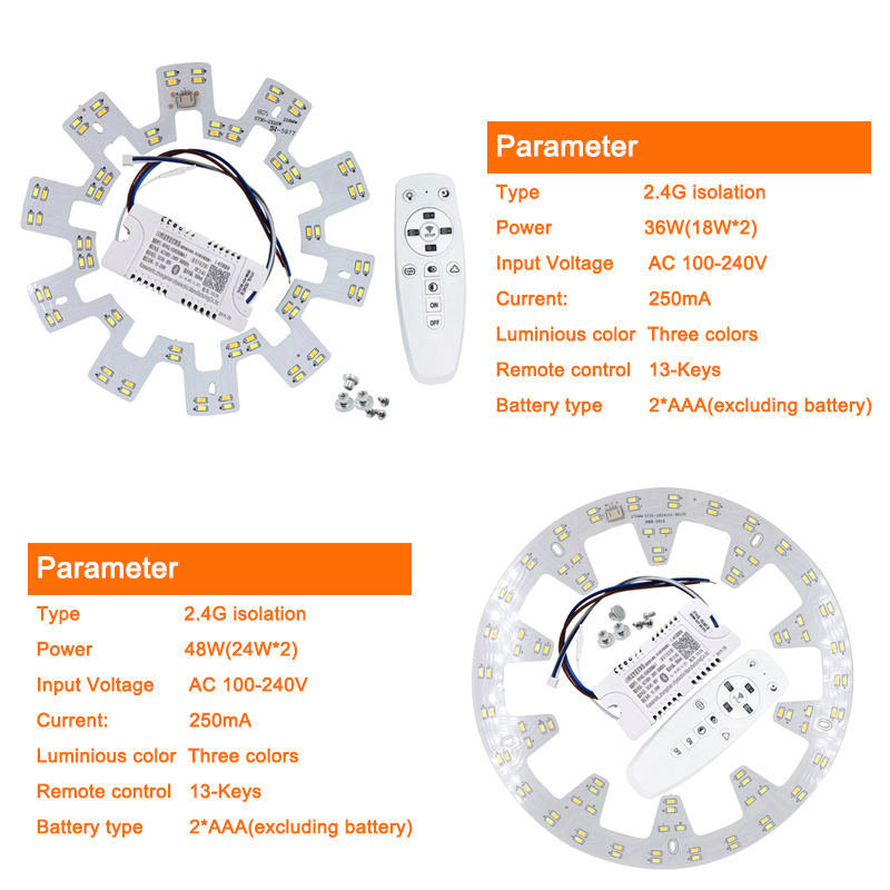 Smart 2.4G vervangende lichtbron oppervlak voor afstandsbediening kroonluchter plafond led-down light Plafondlamp controller