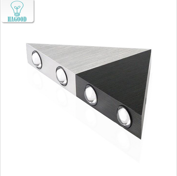 Fabriekslevering LED grote driehoek wandlamp 5W aluminium ganglicht KTV slaapkamer woonkamer achtergrond wanddecoratie lamp