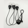 E27 Full Tooth Lamp Holder Himalayan Wire Plug Salt Lamp Holder 317 Switch EU / US Plug Three Lamp Holders