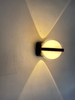Kristallen bol wandlamp Led wandkandelaar Transparante wandlamp Op en neer licht Wandlamp Buiten wandkandelaar Moderne buiten led schans Buiten schansen Lowes