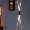 Outdoor decoratieve wandlamp waterdichte vierkante spotlight gang gangpad outdoor drie beam spotlight deur tuin licht
