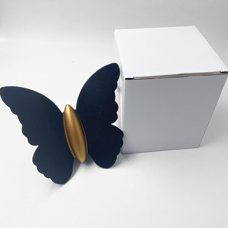 NIEUW 6W Hoogwaardige lamp fancy Butterfly Waterproof Lamp Black Gold Shell wandlamp en nachtlampje voor buiten