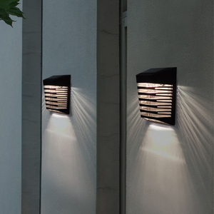 Mini Patio Solar Verlichting Trappen Dek Stap Lichten IP65 Waterdichte Outdoor Tuin Verzonken Opbouw Led Solar Fence Lamp
