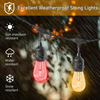 LED Solar String Lights Kerstdecoratie Gloeilamp IP65 Waterdichte Patio Lamp Holiday Garland Voor Outdoor Tuinmeubelen