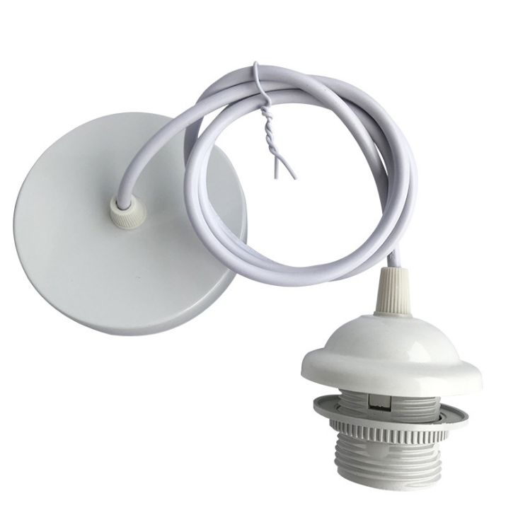 Plafondbak met ophangdraad lamplichaam schroef E27 lamphouder kroonluchter lamphouder verlichting lampen LED-lamp toegang