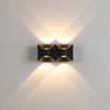 IP65 LED Wandlamp Aluminium RGB Outdoor Waterdichte Tuinhek Indoor Mode Wandlamp Voor Slaapkamer Nachtkastje Woonkamer Trappen