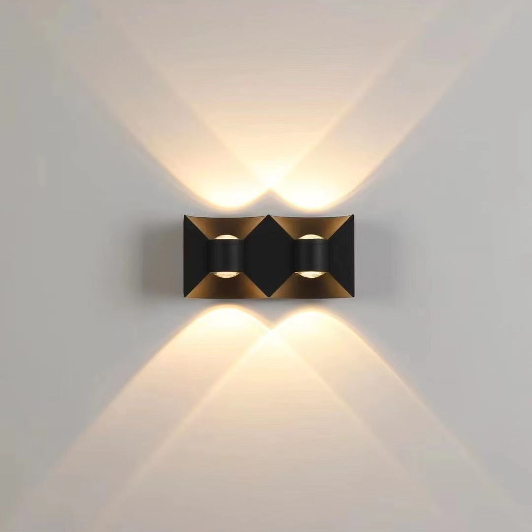 IP65 LED Wandlamp Aluminium RGB Outdoor Waterdichte Tuinhek Indoor Mode Wandlamp Voor Slaapkamer Nachtkastje Woonkamer Trappen