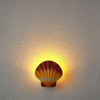 2023 Tropische stijl RGB 5W shell waterdichte buitenwandlamp Kleine gangpad wandlamp voor tuinbinnenplaats decoratie