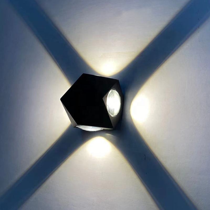 China fabricage thuis externe 3000-6000 k 12 W Diamantvorm indoor IP65 decoratie led wandlamp buiten Bron fabrikant