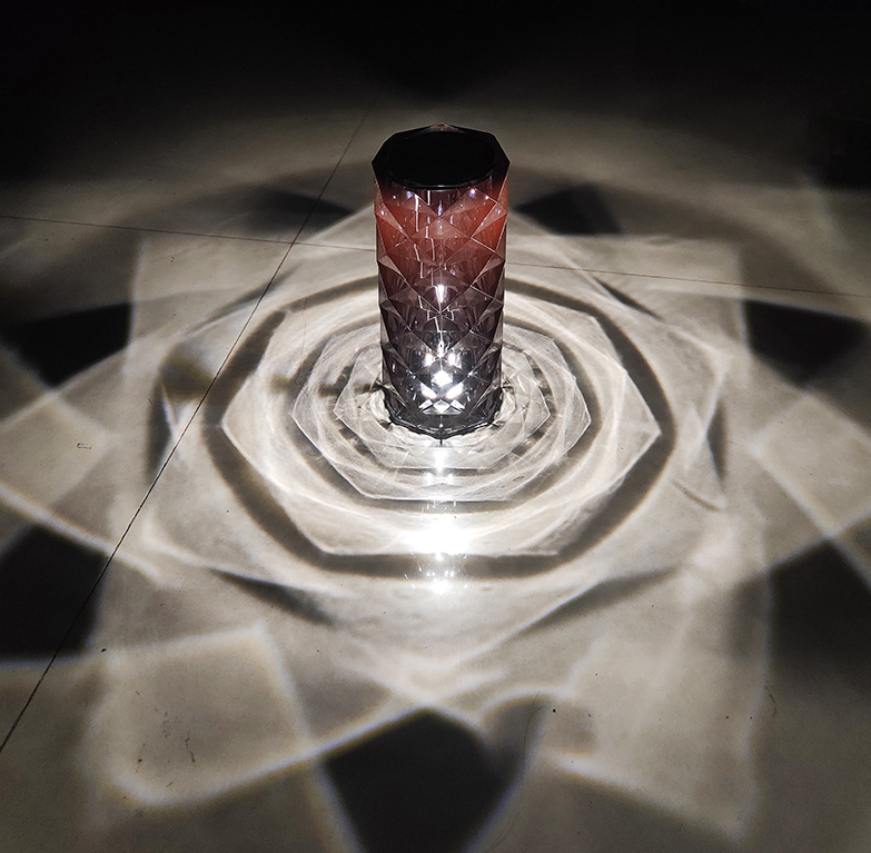 Romantic Rose Crystal Table Light Shadow Sfeer Tafellicht Touch Control Kleurrijke Nordic Wandlamp Verlichting