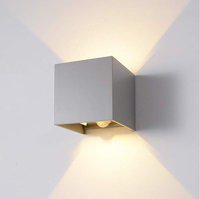 Outdoor Garden 12W Verstelbaar omhoog en omlaag wandlamp Bewegingssensor Wandlamp