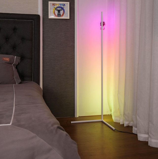 Geïntegreerde schakeling hoek RGB vloerlamp licht kleurrijk met 100% veiligheid