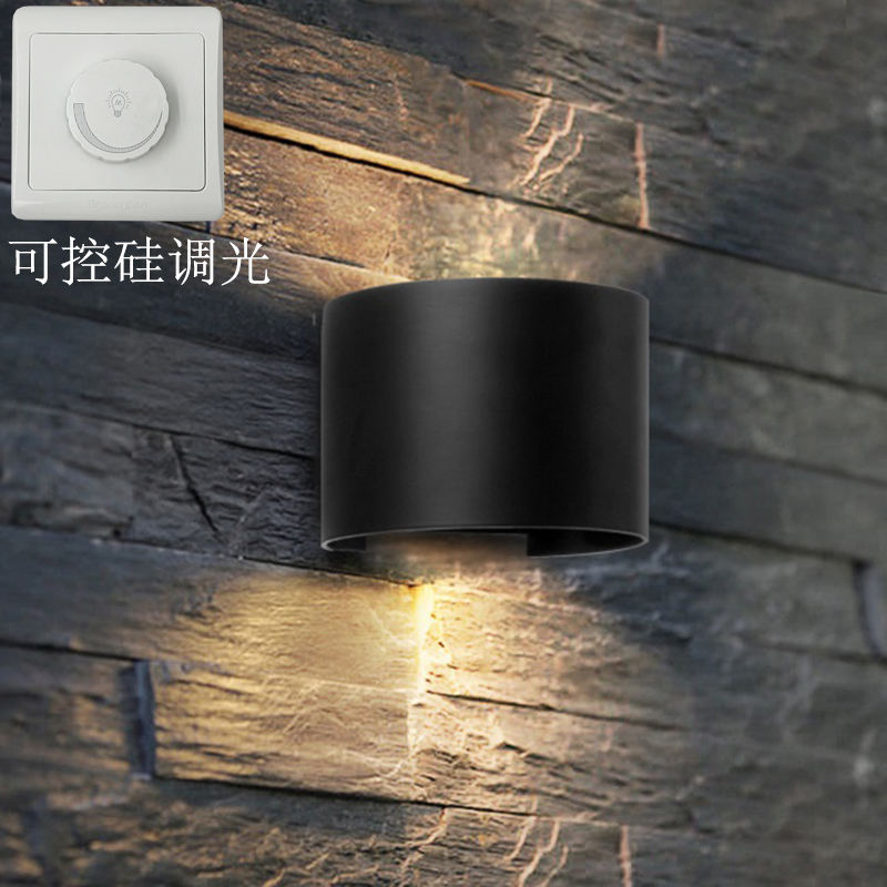 Hagood nieuwe halve cirkel waterdichte wandlamp 6W led wandkandelaar buitenverlichting waterdicht IP65 verstelbare verlichtingshoek