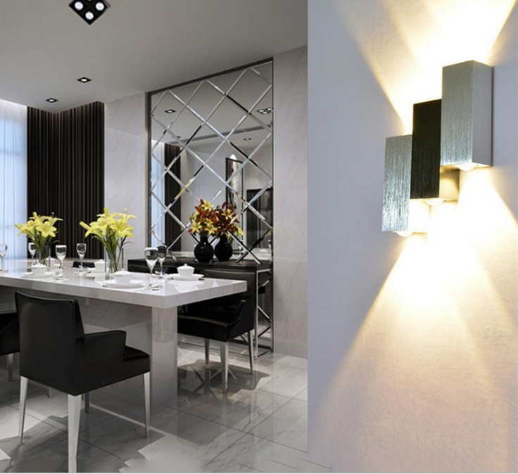 Decoratief led-licht 6 trapwandlampen en modern binnennachtlampje van hoge kwaliteit