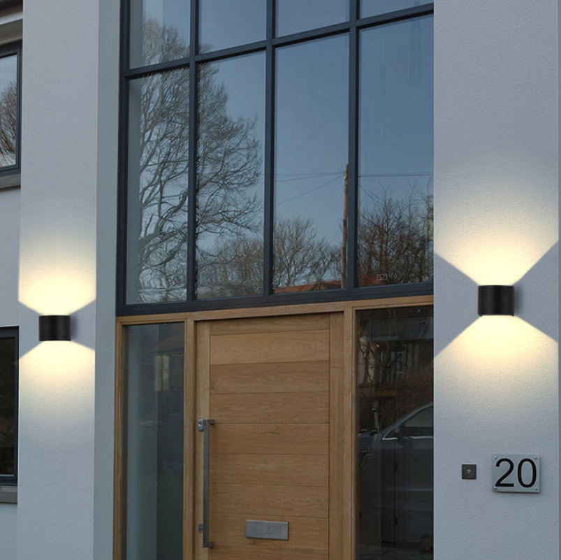 Hagood Nieuwe Halve Cirkel Waterdichte Wandlamp Led Wandkandelaar Buitenverlichting Waterdicht IP65 Verstelbare Verlichtingshoek