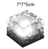 Kleurrijke zonne-verlichting ijsvormig licht buiten led-lichtmuur Zonne-tegellamp vierkante lamp ijsvormig decoratief licht zonne-begraven lamp IP65 waterdichte stap buitendecoratie