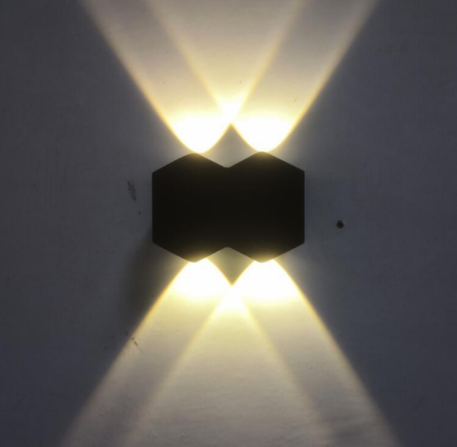 4W Nordic Persoonlijkheid Wandlamp Eenvoudige Led Woonkamer Achtergrond Ronde Wandlamp Hotel Hal Gang Verlichting Diamantvorm