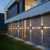 Led Wandlamp Aluminium Buiten IP65 Waterdicht Up Down Wandlamp Voor Thuis Trap Slaapkamer Nachtkastje Badkamer Gang Verlichting
