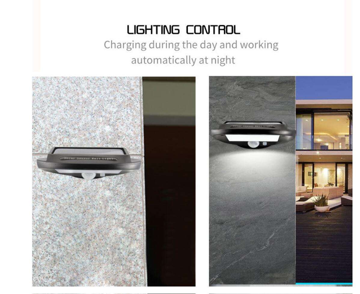 Hoogwaardige wandlamp Led RGB-zonneverlichting buiten met datumcoder