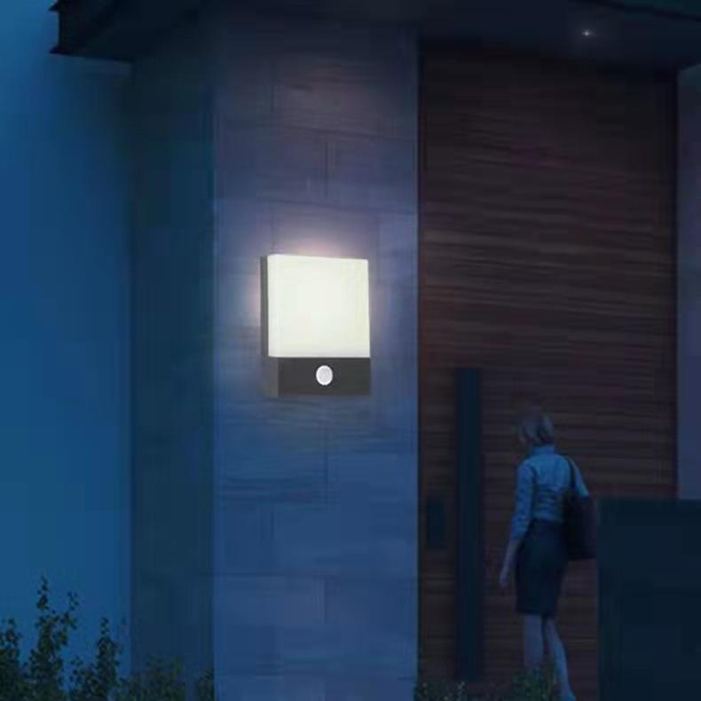 Nieuw Model gedurende IP65 Buiten Tuin Decoratief aluminium Acryl LED Wandlamp Fabriek Directe Verko Woonkamer Slaapkamer
