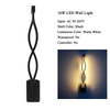 AC 85-265V Moderne huisdecoratie Golfvorm Aluminium Up Down LED wandlamp indoor LED wandlamp Holiday guirlande licht
