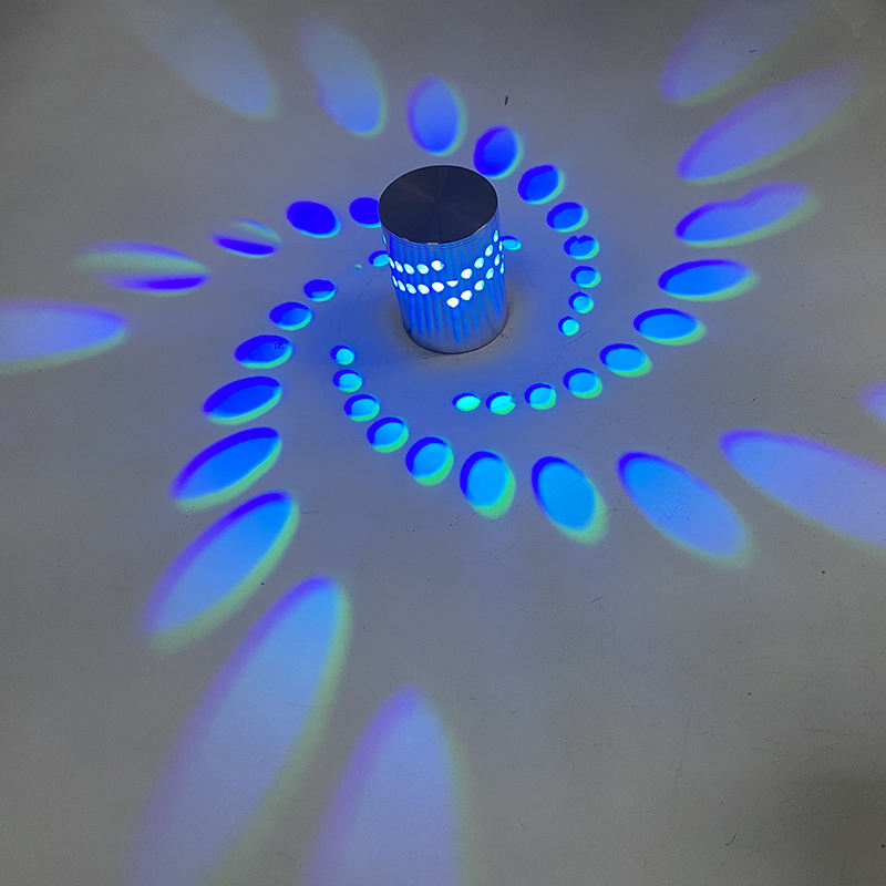 LED Spiraal Gat Wandlamp 16 kleuren wandlamp Afstandsbediening wandlamp Geschikt voor Hal KTV Bar Woondecoratie Kunst Wandlamp
