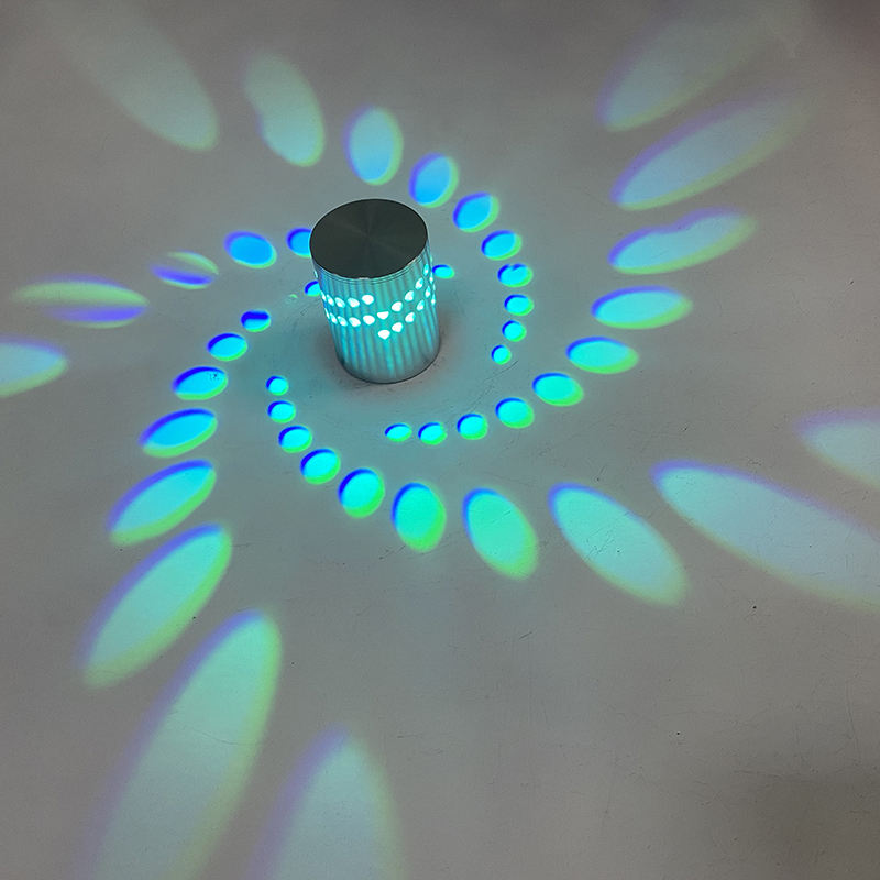 LED Spiraal Gat Wandlamp 16 Kleuren Met RGB Afstandsbediening Geschikt Voor Hal KTV Bar Woondecoratie Art Wandlamp