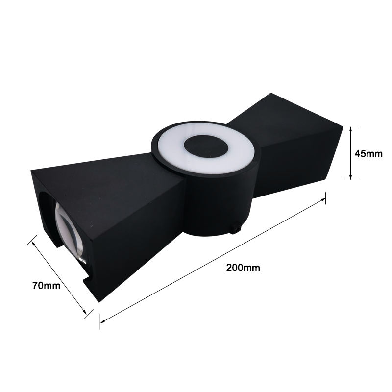 Lampen fabrikanten van buitenwandlampen Wandlamp Led Rgb met groothandelsprijs zwarte wandkandelaar voor buiten