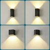 Solar Light Outdoor Wandlamp Tuin Up Down Waterdicht Aluminium Zonlicht Wandkandelaar Lamp Solar LED Light Outdoor
