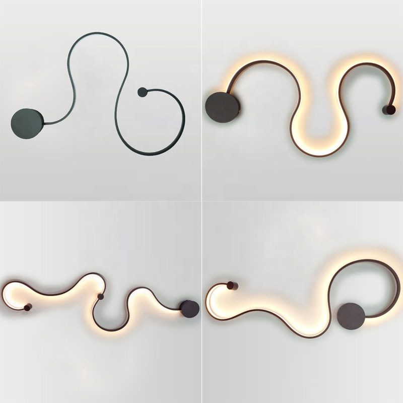 Einfache Moderne Creative Wohnzimmerlampe Hintergrundwanddekoration Designer Lamp Speziell Geformte Nachttischlampen