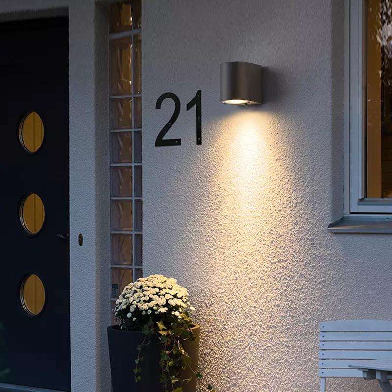 5W kolom enkele kop waterdichte wandlamp Unieke nachtlamp IP65 waterdichte wandlamp voor tuindecoratie