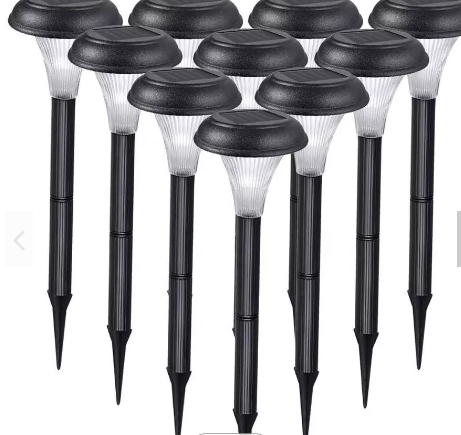 LED-zonnelicht Zonne-tuinverlichting Zonnepadlamp Heet verkopend goedkoop klein plastic buitentuinpad werfpijlerlicht 