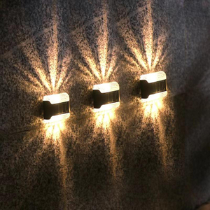 Outdoor waterdichte aluminium LED tuintrap vloerlamp op zonne-energie oprit Road Stud Garden Street Marker Dock Deck Light