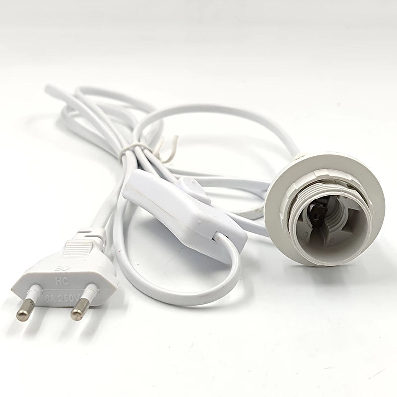 1.8 m Netsnoer Kabel E14 Lampvoeten EU Plug 303 Schakelaar Draad Voor Hanger LED Lamp E14 Hanglamp schorsing Socket Houder Zout