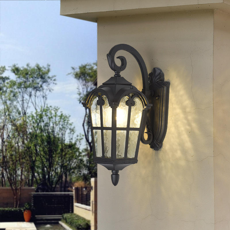 Europese stijl waterdichte wandlamp tuin villa poort buiten binnenplaats balkon buiten wandlamp oude Rome retro licht