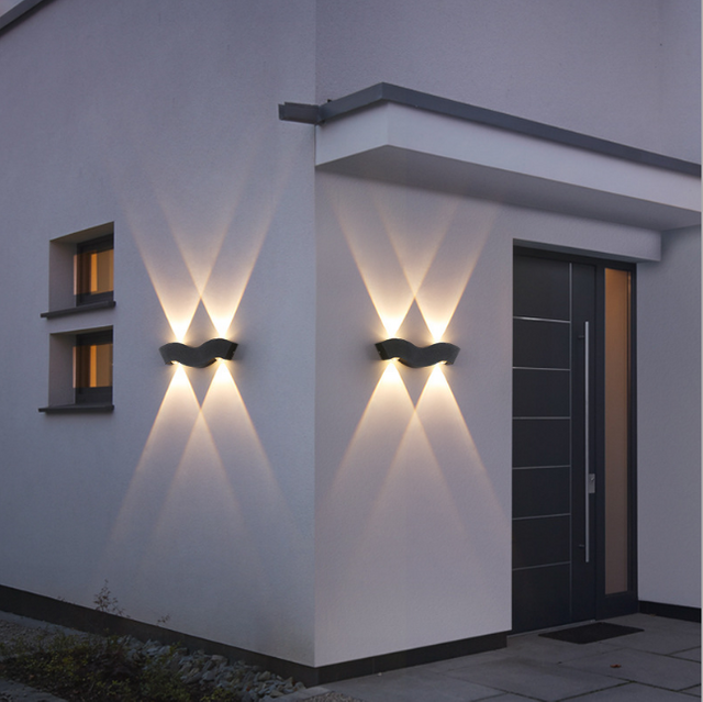 4W Waterdichte IP65 Wandlamp Nordic Eenvoudige Led Woonkamer Wandlamp Hotel Hal Gangverlichting Up en Down Light
