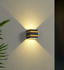 Outdoor Lampen 10W Led Wandlamp Ip65 Zwart Decoratieve Veranda Tuin Huis Waterdichte Lampen Moderne Aluminium Bakken