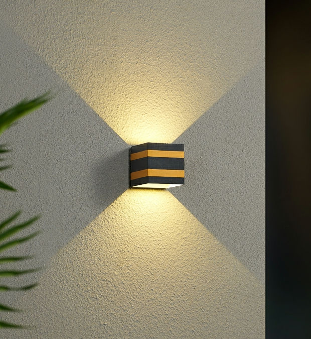 Outdoor Lampen 10W Led Wandlamp Ip65 Zwart Decoratieve Veranda Tuin Huis Waterdichte Lampen Moderne Aluminium Bakken