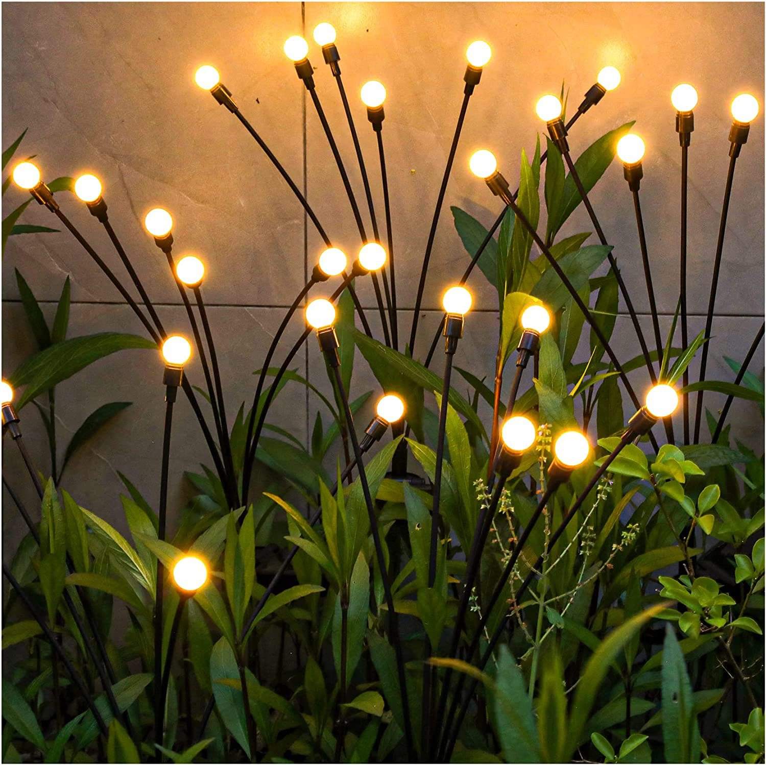 Firefly solar lamp Grass solar lamp led solar light Buitentuin decoratieve landschapsverlichting multi-kleur veranderende zonne-energie LED bloemverlichting voor tuin