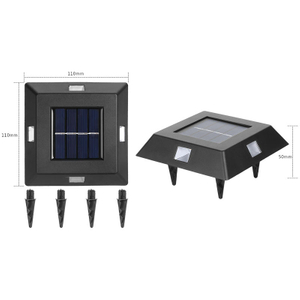 4 LED Solar Lamp IP65 Waterdichte Outdoor Light Binnenplaats Wandlamp voor Tuin En Villa Decoratie Stap Licht