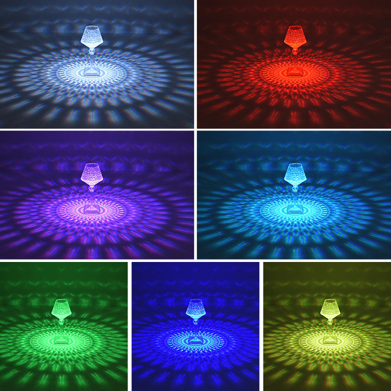 Moderne Acryl Kristallen Tafellamp LED Rose Lamp Restaurant Bar Sfeer Licht Binnenverlichting 