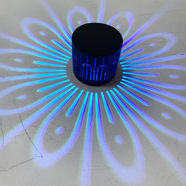 3W Bloem Wandlamp LED Kleur Wandlamp RGB Wandlamp Afstandsbediening Kleur Wandlamp Decoratieve Wandlamp Infrarood Afstandsbediening Wandlamp