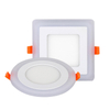 6W 9W 16W 24W Led Plafond Verzonken Paneel Licht Painel Lamp Woondecoratie Ronde Vierkante led Panel Downlight Blauw + Wit